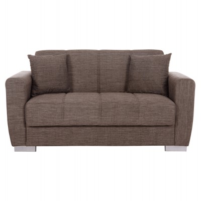 ΚΑΝΑΠΕΣ ΚΡΕΒΑΤΙ POLYA ΔΙΘΕΣΙΟΣ ΚΑΦΕ HM3241.02 150x84x88 εκ. Σαλόνι