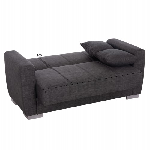 ΚΑΝΑΠΕΣ ΚΡΕΒΑΤΙ POLYA ΔΙΘΕΣΙΟΣ ΓΚΡΙ HM3241.03 153x87x77Υεκ. ΚΑΝΑΠΕΣ ΚΡΕΒΑΤΙ POLYA ΔΙΘΕΣΙΟΣ ΓΚΡΙ HM3241.03 153x87x77Υεκ.