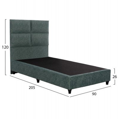 ΚΡΕΒΑΤΙ MILO ΑΠΟ ΠΡΑΣΙΝΟ ΥΦΑΣΜΑ τύπου NUBUCK HM652.27 ΓΙΑ ΣΤΡΩΜΑ 90x200 εκ. Υπνοδωμάτιο ΚΡΕΒΑΤΙ MILO ΑΠΟ ΠΡΑΣΙΝΟ ΥΦΑΣΜΑ τύπου NUBUCK HM652.27 ΓΙΑ ΣΤΡΩΜΑ 90x200 εκ. Υπνοδωμάτιο
