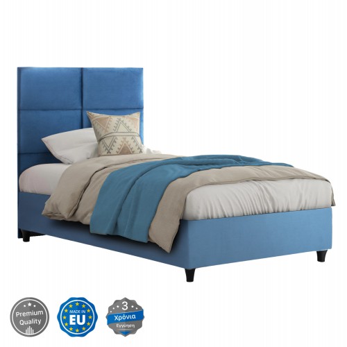 ΚΡΕΒΑΤΙ MILO ΜΠΛΕ ΒΕΛΟΥΔΟ HM652.09 ΓΙΑ ΣΤΡΩΜΑ 90x200 εκ. Υπνοδωμάτιο ΚΡΕΒΑΤΙ MILO ΜΠΛΕ ΒΕΛΟΥΔΟ HM652.09 ΓΙΑ ΣΤΡΩΜΑ 90x200 εκ. Υπνοδωμάτιο