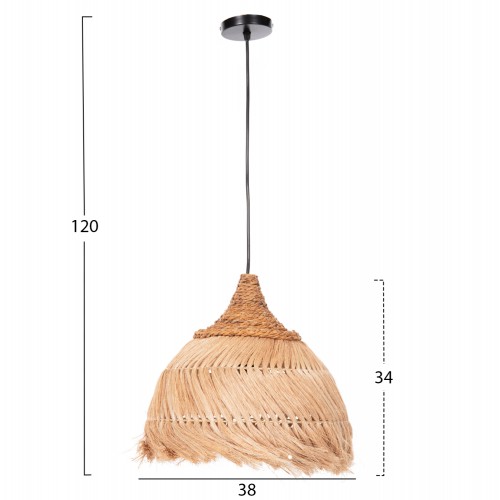 ΦΩΤΙΣΤΙΚΟ ΟΡΟΦΗΣ ΑΠΟ ΙΝΕΣ MENDONG GRASS ΣΕ ΦΥΣΙΚΟ Φ38x34-120Yεκ.HM7776 ΦΩΤΙΣΤΙΚΟ ΟΡΟΦΗΣ ΑΠΟ ΙΝΕΣ MENDONG GRASS ΣΕ ΦΥΣΙΚΟ Φ38x34-120Yεκ.HM7776