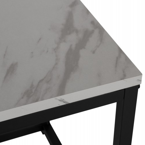 ΖΙΓΚΟΝ GRELAY 2 ΤΕΜ MDF ΟΨΗ ΜΑΡΜΑΡΟΥ & ΜΕΤΑΛΛΟ HM8762.12 45Χ45Χ50εκ. & 37Χ37Χ43 εκ. Σαλόνι