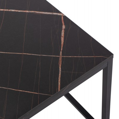 ΖΙΓΚΟΝ GRELAY 2 ΤΕΜ MDF ΟΨΗ ΜΑΡΜΑΡΟΥ & ΜΕΤΑΛΛΟ HM8762.13 45Χ45Χ50εκ. & 37Χ37Χ43 εκ. Σαλόνι