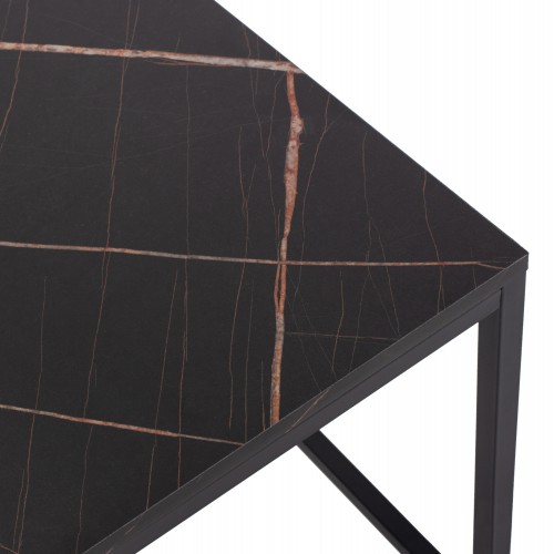 ΖΙΓΚΟΝ GRELAY 2 ΤΕΜ MDF ΟΨΗ ΜΑΡΜΑΡΟΥ & ΜΕΤΑΛΛΟ HM8762.13 45Χ45Χ50εκ. & 37Χ37Χ43 εκ. Σαλόνι