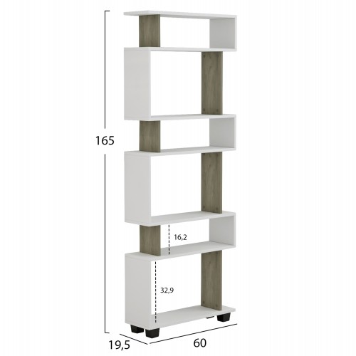 ΒΙΒΛΙΟΘΗΚΗ ΜΕΛΑΜΙΝΗΣ OWL ΚΑΡΥΔΙ ΜΕ ΛΕΥΚΟ 60x19,5x165Yεκ.HM8923.11 Έπιπλα Γραφείου ΒΙΒΛΙΟΘΗΚΗ ΜΕΛΑΜΙΝΗΣ OWL ΚΑΡΥΔΙ ΜΕ ΛΕΥΚΟ 60x19,5x165Yεκ.HM8923.11 Έπιπλα Γραφείου