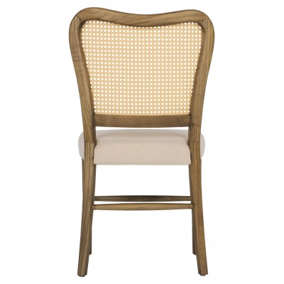 ΚΑΡΕΚΛΑ ΤΟΟΝ ΞΥΛΟ RATTAN ΥΦΑΣΜΑ HM9406.04 47x52x91,5Υεκ. Σαλόνι