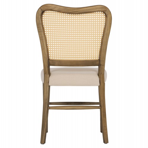 ΚΑΡΕΚΛΑ ΤΟΟΝ ΞΥΛΟ RATTAN ΥΦΑΣΜΑ HM9406.04 47x52x91,5Υεκ. Σαλόνι