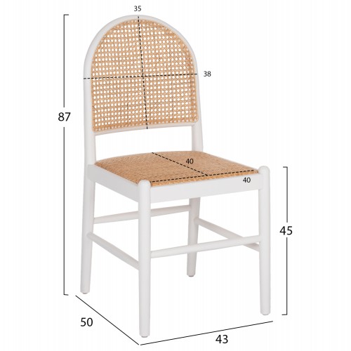 ΚΑΡΕΚΛΑ ΑΠΟ ΟΞΙΑ ΣΕ ΛΕΥΚΟ-RATTAN ΜΠΕΖ HM9407.03 43x50x87Yεκ. Σαλόνι ΚΑΡΕΚΛΑ ΑΠΟ ΟΞΙΑ ΣΕ ΛΕΥΚΟ-RATTAN ΜΠΕΖ HM9407.03 43x50x87Yεκ. Σαλόνι