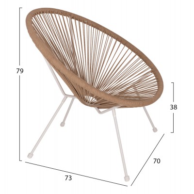 ΠΟΛΥΘΡΟΝΑ ACAPULCO Τ. ΦΩΛΙΑ ΜΕΤΑΛΛΟ ΛΕΥΚΟ ΜΕ TWISTED WICKER HM5871.02 70x73x79 εκ. ΠΟΛΥΘΡΟΝΑ ACAPULCO Τ. ΦΩΛΙΑ ΜΕΤΑΛΛΟ ΛΕΥΚΟ ΜΕ TWISTED WICKER HM5871.02 70x73x79 εκ.
