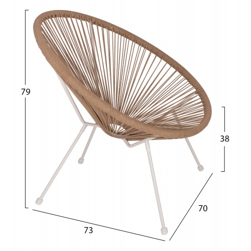 ΠΟΛΥΘΡΟΝΑ ACAPULCO Τ. ΦΩΛΙΑ ΜΕΤΑΛΛΟ ΛΕΥΚΟ ΜΕ TWISTED WICKER HM5871.02 70x73x79 εκ. ΠΟΛΥΘΡΟΝΑ ACAPULCO Τ. ΦΩΛΙΑ ΜΕΤΑΛΛΟ ΛΕΥΚΟ ΜΕ TWISTED WICKER HM5871.02 70x73x79 εκ.