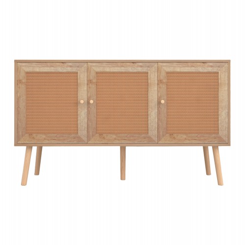 ΜΠΟΥΦΕΣ ΜΕΛΑΜΙΝΗΣ COLM- ΣΥΝΘ. RATTAN ΣΤΙΣ ΠΟΡΤΕΣ HM9220.11 120Χ39Χ70Υεκ. Τραπεζαρία