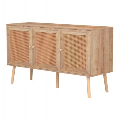 ΜΠΟΥΦΕΣ ΜΕΛΑΜΙΝΗΣ COLM- ΣΥΝΘ. RATTAN ΣΤΙΣ ΠΟΡΤΕΣ HM9220.11 120Χ39Χ70Υεκ. Τραπεζαρία