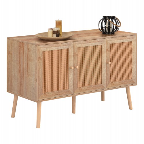 ΜΠΟΥΦΕΣ ΜΕΛΑΜΙΝΗΣ COLM- ΣΥΝΘ. RATTAN ΣΤΙΣ ΠΟΡΤΕΣ HM9220.11 120Χ39Χ70Υεκ. Τραπεζαρία