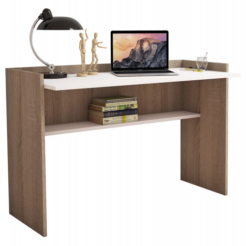 ΓΡΑΦΕΙΟ ΜΕΛΑΜΙΝΗΣ SONAMA ΛΕΥΚΟ 118x58x80Υεκ.HM9227.12 Έπιπλα Γραφείου