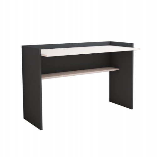 ΓΡΑΦΕΙΟ ΜΕΛΑΜΙΝΗΣ ΓΚΡΙ ΛΕΥΚΟ HM9227.13 118x58x80Υεκ. Έπιπλα Γραφείου