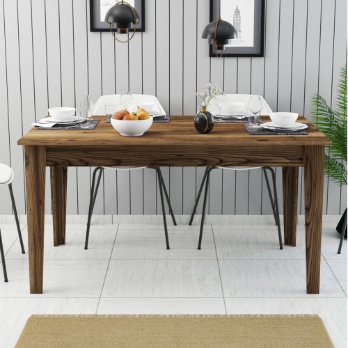 ΤΡΑΠΕΖΙ ΤΡΑΠΕΖΑΡΙΑΣ HM9507.04 ΜΕΛΑΜΙΝΗ ΚΑΡΥΔΙ ME ΑΠΟΘHK.ΧΩΡΟ 145x88x75Yεκ. Σαλόνι