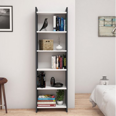 ΒΙΒΛΙΟΘΗΚΗ ΜΕΛΑΜΙΝΗΣ ΓΚΡΙ-ΛΕΥΚΟ HM9226.13 48,5x22x160Υ εκ. Έπιπλα Γραφείου ΒΙΒΛΙΟΘΗΚΗ ΜΕΛΑΜΙΝΗΣ ΓΚΡΙ-ΛΕΥΚΟ HM9226.13 48,5x22x160Υ εκ. Έπιπλα Γραφείου