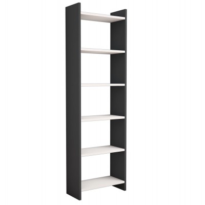 ΒΙΒΛΙΟΘΗΚΗ ΜΕΛΑΜΙΝΗΣ ΓΚΡΙ-ΛΕΥΚΟ HM9226.13 48,5x22x160Υ εκ. Έπιπλα Γραφείου ΒΙΒΛΙΟΘΗΚΗ ΜΕΛΑΜΙΝΗΣ ΓΚΡΙ-ΛΕΥΚΟ HM9226.13 48,5x22x160Υ εκ. Έπιπλα Γραφείου