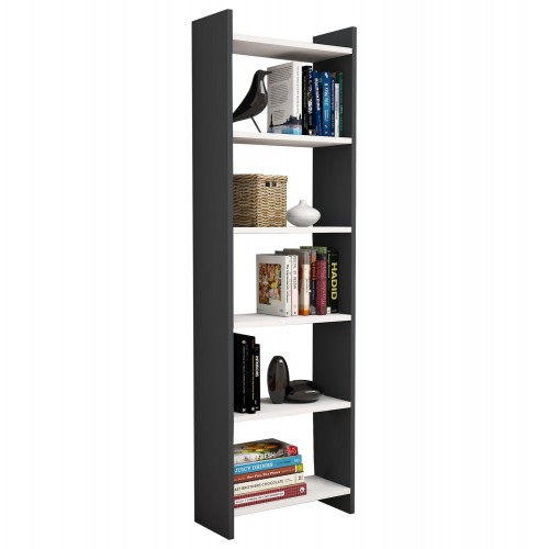ΒΙΒΛΙΟΘΗΚΗ ΜΕΛΑΜΙΝΗΣ ΓΚΡΙ-ΛΕΥΚΟ HM9226.13 48,5x22x160Υ εκ. Έπιπλα Γραφείου ΒΙΒΛΙΟΘΗΚΗ ΜΕΛΑΜΙΝΗΣ ΓΚΡΙ-ΛΕΥΚΟ HM9226.13 48,5x22x160Υ εκ. Έπιπλα Γραφείου