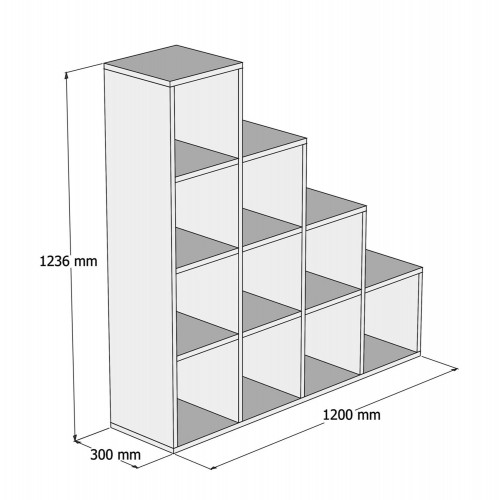 ΒΙΒΛΙΟΘΗΚΗ ΜΕΛΑΜΙΝΗΣ SCALE SONΟMA 120x30x123,6Υεκ.HM9238.12 Έπιπλα Γραφείου ΒΙΒΛΙΟΘΗΚΗ ΜΕΛΑΜΙΝΗΣ SCALE SONΟMA 120x30x123,6Υεκ.HM9238.12 Έπιπλα Γραφείου