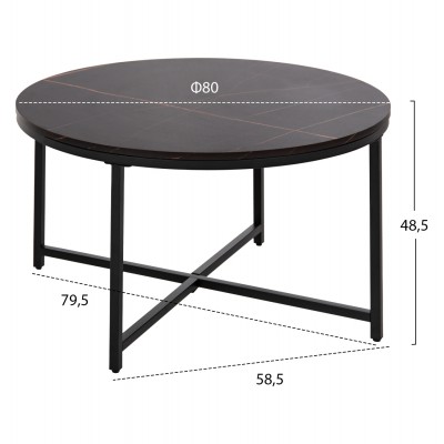 ΤΡΑΠΕΖΙ ΣΑΛΟΝΙΟΥ HM9420.03 BLACK MARBLE ΜΕΛΑΜΙΝΗ-ΜΑΥΡΗ ΜΕΤΑΛΛΙΚΗ ΒΑΣΗ Φ80x48,5Yεκ. ΤΡΑΠΕΖΙ ΣΑΛΟΝΙΟΥ HM9420.03 BLACK MARBLE ΜΕΛΑΜΙΝΗ-ΜΑΥΡΗ ΜΕΤΑΛΛΙΚΗ ΒΑΣΗ Φ80x48,5Yεκ.