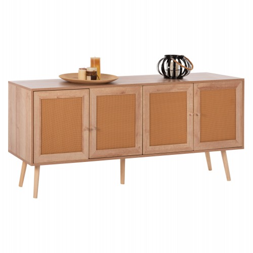 ΜΠΟΥΦΕΣ COLM HM9440.11 ΜΕΛΑΜΙΝΗΣ & ΣΥΝΘΕΤΙΚΟ RATTAN ΣΤΙΣ 4 ΠΟΡΤΕΣ 160x39,5x71Yεκ. Τραπεζαρία ΜΠΟΥΦΕΣ COLM HM9440.11 ΜΕΛΑΜΙΝΗΣ & ΣΥΝΘΕΤΙΚΟ RATTAN ΣΤΙΣ 4 ΠΟΡΤΕΣ 160x39,5x71Yεκ. Τραπεζαρία