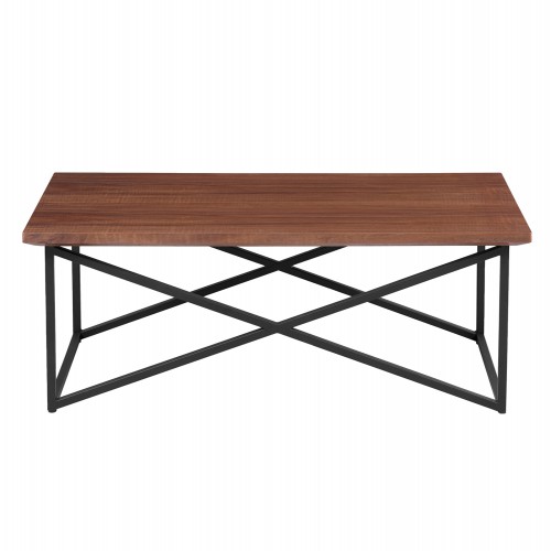 ΤΡΑΠΕΖΙ ΣΑΛΟΝΙΟΥ HM9469.02 MDF ΜΕ ΚΑΠΛΑΜΑ ΑΠΟ ΞΥΛΟ ΦΡΑΞΟΥ 120x60x45,5Yεκ. Σαλόνι