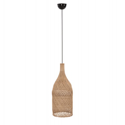ΦΩΤΙΣΤΙΚΟ ΟΡΟΦΗΣ CARBOY HM7884 ΚΡΕΜΑΣΤΟ ΑΠΟ RATTAN ΣΕ ΦΥΣΙΚΟ ΧΡΩΜΑ Φ28x163,5Yεκ.
