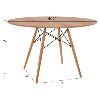 ΤΡΑΠΕΖΙ MINIMAL ΣΤΡΟΓΓΥΛΟ HM8454.04 MDF ΣΕ ΦΥΣΙΚΟ-ΠΟΔΙΑ ΟΞΙΑΣ ΣΕ ΦΥΣΙΚΟ Φ120Χ75Υεκ. ΤΡΑΠΕΖΙ MINIMAL ΣΤΡΟΓΓΥΛΟ HM8454.04 MDF ΣΕ ΦΥΣΙΚΟ-ΠΟΔΙΑ ΟΞΙΑΣ ΣΕ ΦΥΣΙΚΟ Φ120Χ75Υεκ.