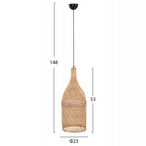 ΦΩΤΙΣΤΙΚΟ ΟΡΟΦΗΣ HM7885 ΚΡΕΜΑΣΤΟ ΑΠΟ RATTAN ΣΕ ΦΥΣΙΚΟ ΧΡΩΜΑ Φ23x148Yεκ. ΦΩΤΙΣΤΙΚΟ ΟΡΟΦΗΣ HM7885 ΚΡΕΜΑΣΤΟ ΑΠΟ RATTAN ΣΕ ΦΥΣΙΚΟ ΧΡΩΜΑ Φ23x148Yεκ.