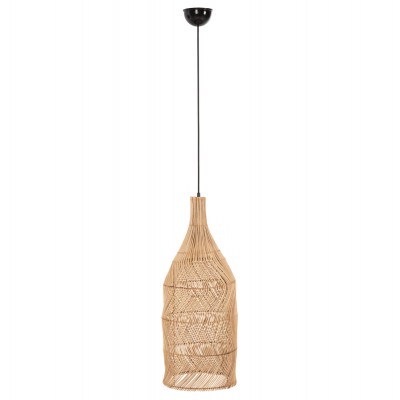 ΦΩΤΙΣΤΙΚΟ ΟΡΟΦΗΣ THEON HM7888 ΚΡΕΜΑΣΤΟ ΑΠΟ RATTAN ΣΕ ΦΥΣΙΚΟ ΧΡΩΜΑ Φ22x148Υ εκ.
