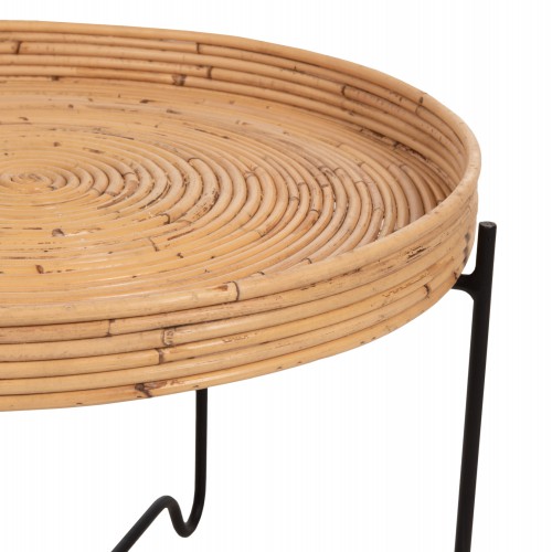 ΤΡΑΠΕΖΑΚΙ ΒΟΗΘΗΤΙΚΟ FLY HM7907 RATTAN ΦΥΣΙΚΟ ΧΡΩΜΑ-ΜΕΤΑΛΛΙΚΗ ΒΑΣΗ ΜΑΥΡΗ Φ50x40Υεκ. Σαλόνι ΤΡΑΠΕΖΑΚΙ ΒΟΗΘΗΤΙΚΟ FLY HM7907 RATTAN ΦΥΣΙΚΟ ΧΡΩΜΑ-ΜΕΤΑΛΛΙΚΗ ΒΑΣΗ ΜΑΥΡΗ Φ50x40Υεκ. Σαλόνι