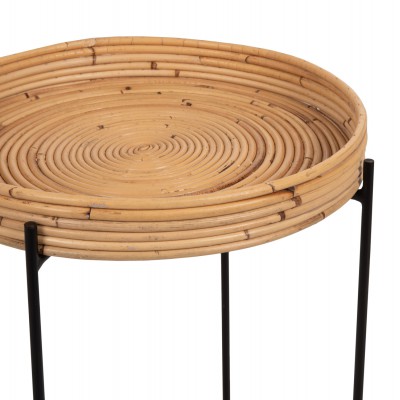 ΤΡΑΠΕΖΑΚΙ ΒΟΗΘΗΤΙΚΟ FLY HM7906 RATTAN ΦΥΣΙΚΟ ΧΡΩΜΑ-ΜΕΤΑΛΛΙΚΗ ΒΑΣΗ ΜΑΥΡΗ Φ40x53Yεκ. Σαλόνι ΤΡΑΠΕΖΑΚΙ ΒΟΗΘΗΤΙΚΟ FLY HM7906 RATTAN ΦΥΣΙΚΟ ΧΡΩΜΑ-ΜΕΤΑΛΛΙΚΗ ΒΑΣΗ ΜΑΥΡΗ Φ40x53Yεκ. Σαλόνι