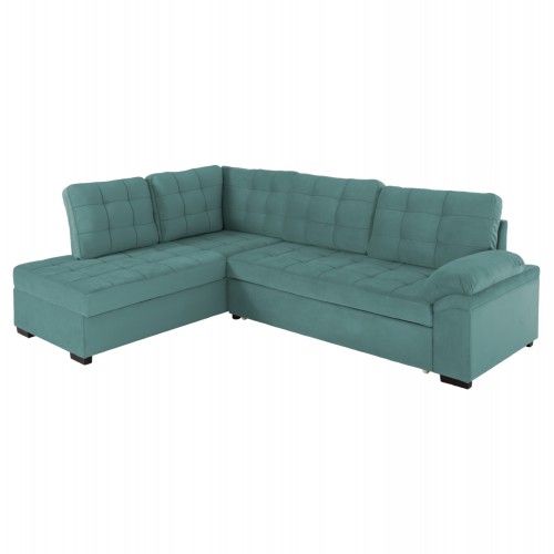ΚΑΝΑΠΕΣ ΚΡΕΒΑΤΙ JADE HM3144.04L ΑΡΙΣΤΕΡΗ ΓΩΝΙΑ ΒΕΡΑΜΑΝ ΒΕΛΟΥΔΟ 250x80-180x73-88Υεκ. Σαλόνι