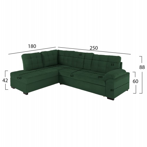 ΚΑΝΑΠΕΣ ΚΡΕΒΑΤΙ JADE HM3144.05L ΑΡΙΣΤΕΡΗ ΓΩΝΙΑ ΣΕ ΚΥΠΑΡΙΣΣΙ ΧΡΩΜΑ 250x180x88Υεκ. Σαλόνι ΚΑΝΑΠΕΣ ΚΡΕΒΑΤΙ JADE HM3144.05L ΑΡΙΣΤΕΡΗ ΓΩΝΙΑ ΣΕ ΚΥΠΑΡΙΣΣΙ ΧΡΩΜΑ 250x180x88Υεκ. Σαλόνι