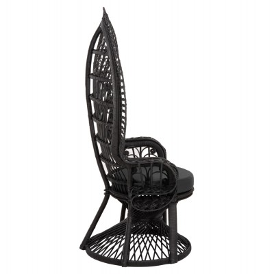 ΠΟΛΥΘΡΟΝΑ ROYAL PEACOCK HM9342.03 RATTAN ΜΑΥΡΟ-ΜΑΞΙΛΑΡΙ ΜΑΥΡΟ 114x72x150Yεκ. ΠΟΛΥΘΡΟΝΑ ROYAL PEACOCK HM9342.03 RATTAN ΜΑΥΡΟ-ΜΑΞΙΛΑΡΙ ΜΑΥΡΟ 114x72x150Yεκ.