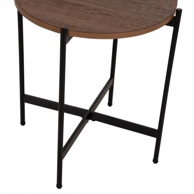 ΒΟΗΘΗΤΙΚΟ ΤΡΑΠΕΖΙ HM9589.04 MDF ΚΑΡΥΔΙ-ΜΑΥΡΗ ΜΕΤΑΛΛΙΚΗ ΒΑΣΗ Φ50x55Υεκ. Σαλόνι ΒΟΗΘΗΤΙΚΟ ΤΡΑΠΕΖΙ HM9589.04 MDF ΚΑΡΥΔΙ-ΜΑΥΡΗ ΜΕΤΑΛΛΙΚΗ ΒΑΣΗ Φ50x55Υεκ. Σαλόνι