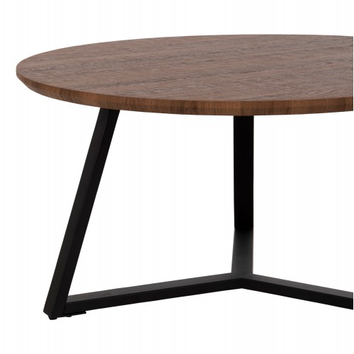 ΤΡΑΠΕΖΙ ΣΑΛΟΝΙΟΥ ΣΤΡΟΓΓΥΛΟ HM9586.04 MDF WALNUT-ΜΑΥΡΗ ΣΑΓΡΕ ΒΑΣΗ Φ80x42Υεκ. Σαλόνι ΤΡΑΠΕΖΙ ΣΑΛΟΝΙΟΥ ΣΤΡΟΓΓΥΛΟ HM9586.04 MDF WALNUT-ΜΑΥΡΗ ΣΑΓΡΕ ΒΑΣΗ Φ80x42Υεκ. Σαλόνι