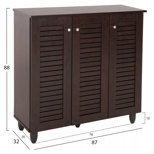 ΠΑΠΟΥΤΣΟΘΗΚΗ-ΝΤΟΥΛΑΠΑ PROLLY HM9609.01 ΜΕΛΑΜΙΝΗ WENGE-3ΠΟΡΤΕΣ-4ΡΑΦΙΑ 87x32x88Υεκ. Οργάνωση Σπιτιού - Μπάνιο ΠΑΠΟΥΤΣΟΘΗΚΗ-ΝΤΟΥΛΑΠΑ PROLLY HM9609.01 ΜΕΛΑΜΙΝΗ WENGE-3ΠΟΡΤΕΣ-4ΡΑΦΙΑ 87x32x88Υεκ. Οργάνωση Σπιτιού - Μπάνιο