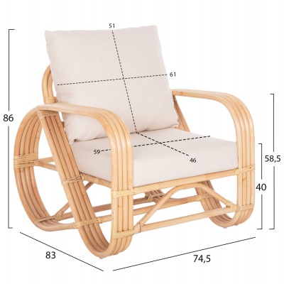 ΠΟΛΥΘΡΟΝΑ BARONESS HM9813 ΦΥΣΙΚΟ RATTAN ΚΑΙ ΛΕΥΚΑ ΜΑΞΙΛΑΡΙΑ 81x90x92Yεκ. ΠΟΛΥΘΡΟΝΑ BARONESS HM9813 ΦΥΣΙΚΟ RATTAN ΚΑΙ ΛΕΥΚΑ ΜΑΞΙΛΑΡΙΑ 81x90x92Yεκ.