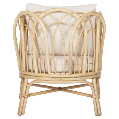 ΠΟΛΥΘΡΟΝΑ ESTOR HM9817 RATTAN ΣΕ ΦΥΣΙΚΟ-ΛΕΥΚΟ ΜΑΞΙΛΑΡΙ 78x75x92Υ εκ. Εξωτερικού Χώρου