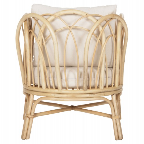 ΠΟΛΥΘΡΟΝΑ ESTOR HM9817 RATTAN ΣΕ ΦΥΣΙΚΟ-ΛΕΥΚΟ ΜΑΞΙΛΑΡΙ 78x75x92Υ εκ. Εξωτερικού Χώρου