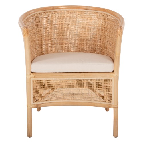 ΠΟΛΥΘΡΟΝΑ APRON HM9818 RATTAN ΠΛΕΚΤΟ ΣΕ ΦΥΣΙΚΟ-ΛΕΥΚΟ ΜΑΞΙΛΑΡΙ 75x70x85Υεκ. Εξωτερικού Χώρου