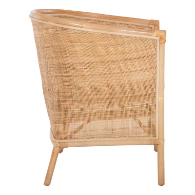 ΠΟΛΥΘΡΟΝΑ APRON HM9818 RATTAN ΠΛΕΚΤΟ ΣΕ ΦΥΣΙΚΟ-ΛΕΥΚΟ ΜΑΞΙΛΑΡΙ 75x70x85Υεκ. Εξωτερικού Χώρου