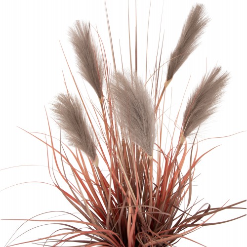 ΔΙΑΚΟΣΜΗΤΙΚΟ ΣΥΝΘΕΤΙΚΟ ΦΥΤΟ ΣΕ ΓΛΑΣΤΡΑ GRASS+FEATHER Φ14,5x12,5-86Υ εκ. HM4015 Διακόσμηση - Φως - Χαλιά