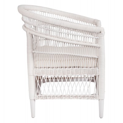 ΠΟΛΥΘΡΟΝΑ MALAWI HM9635.02 ΞΥΛΟ ΜΑΟΝΙ ΜΕ RATTAN ΛΕΥΚΟ-ΛΕΥΚΟ ΜΑΞΙΛΑΡΙ 80x70x86Υεκ. Εξωτερικού Χώρου
