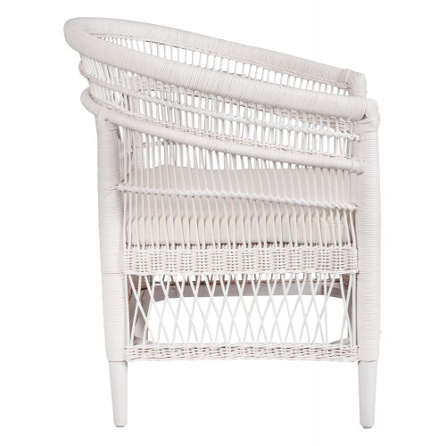 ΠΟΛΥΘΡΟΝΑ MALAWI HM9635.02 ΞΥΛΟ ΜΑΟΝΙ ΜΕ RATTAN ΛΕΥΚΟ-ΛΕΥΚΟ ΜΑΞΙΛΑΡΙ 80x70x86Υεκ. Εξωτερικού Χώρου