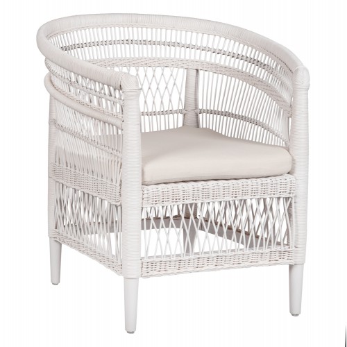 ΠΟΛΥΘΡΟΝΑ MALAWI HM9635.02 ΞΥΛΟ ΜΑΟΝΙ ΜΕ RATTAN ΛΕΥΚΟ-ΛΕΥΚΟ ΜΑΞΙΛΑΡΙ 80x70x86Υεκ. Εξωτερικού Χώρου