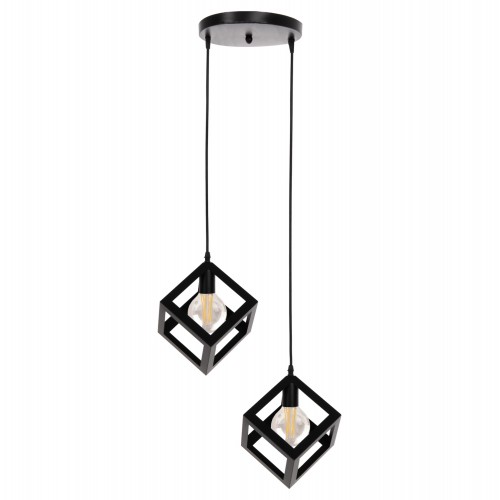 ΦΩΤΙΣΤΙΚΟ ΟΡΟΦΗΣ ΚΡΕΜΑΣΤΟ HM4035 2 ΚΥΒΟΙ ΜΑΥΡΟ ΜΕΤΑΛΛΟ Φ18x130Yεκ. Διακόσμηση - Φως - Χαλιά ΦΩΤΙΣΤΙΚΟ ΟΡΟΦΗΣ ΚΡΕΜΑΣΤΟ HM4035 2 ΚΥΒΟΙ ΜΑΥΡΟ ΜΕΤΑΛΛΟ Φ18x130Yεκ. Διακόσμηση - Φως - Χαλιά