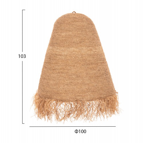 ΦΩΤΙΣΤΙΚΟ ΟΡΟΦΗΣ ΚΡΕΜΑΣΤΟ HM4030 RATTAN ΣΕ ΦΥΣΙΚΟ Φ100x100-103Υεκ. Διακόσμηση - Φως - Χαλιά